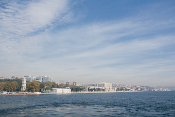 Fototapeta premium Istanbul, Turkey, October 30, 2018, The Palace complex of the Ottoman sultans, Dolmabahce.