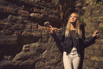 Teen Girl Night Portrait