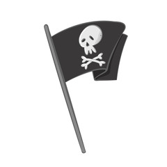 Waving pirate flag