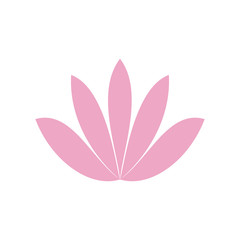 Lotos flower icon on background for graphic and web design. Simple vector sign. Internet concept symbol for website button or mobile app.