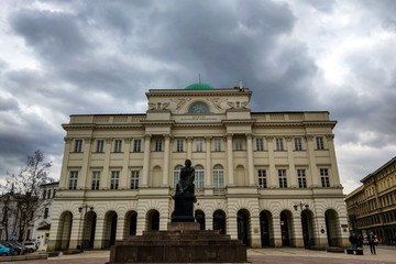 Warsaw, Poland, March 8, 2019: Polish Academy of Sciences.