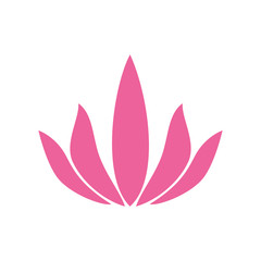 Lotos flower icon on background for graphic and web design. Simple vector sign. Internet concept symbol for website button or mobile app.