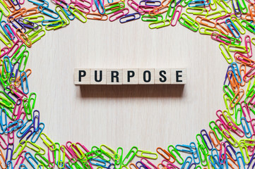 Purpose word concept