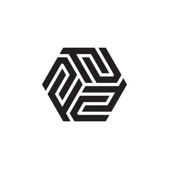 initial F and C with cube box logo design concept