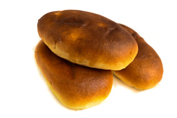 hotcakes on white background isolated baked