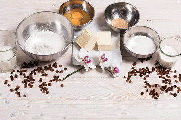 Ingredients for Dough. Easter recipe