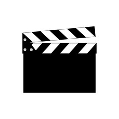 Movie clapper vector icon