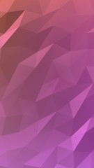 Abstract triangle geometrical pink background. Geometric origami style with gradient. 3D illustration