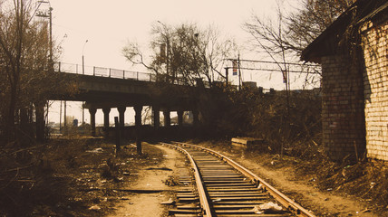 Fototapeta na wymiar Abandoned Railways