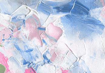 Abstract acrylic and watercolor painting. Canvas texture background.