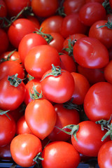 Red tomatoes background
