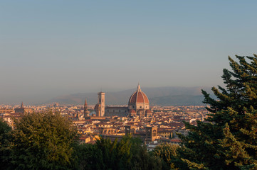 Florence view from florence piazzale square