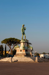 Statue of David on Piazzale Michelangelo Michelangelo Square 