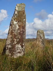 Baliscate standing stones in Tobermory auf der Isle of Mull in Schottland