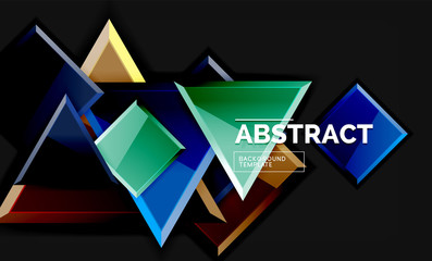 Squares and triangles geometrical background