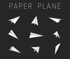 Paper planes icons