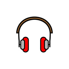 Fototapeta na wymiar Headphones vector icon