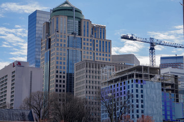 Fototapeta premium Uptown Charlotte tall building