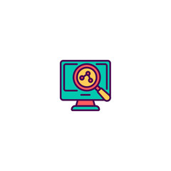 Project management icon vector design