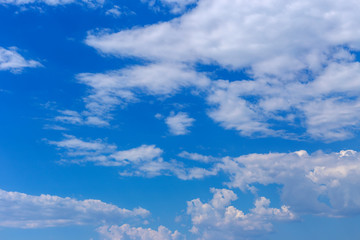 Fototapeta premium Background. Clouds in the blue sky.