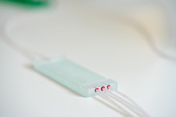 Lab on chip microfluidic device