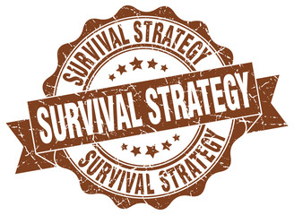 survival strategy stamp. sign. seal