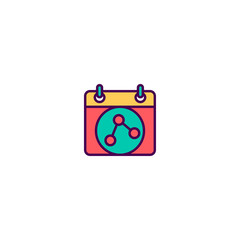 Project management icon vector design