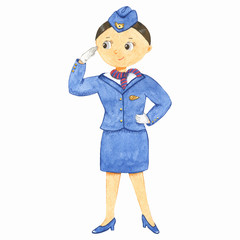 Beautiful stewardess