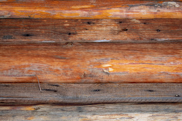 Fototapeta premium Old wooden texture for background in rustic style. Free space for text. Bark of aged tree.