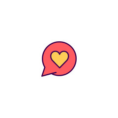 Chat Icon Design. Lifestyle icon vector design