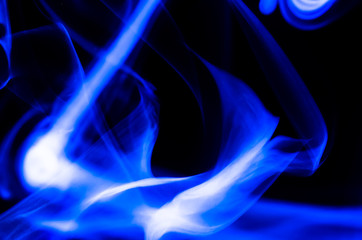 Nature Abstract: The Delicate Beauty and Elegance of a Wisp of Blue Smoke