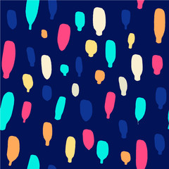 blue vector background with colored stains