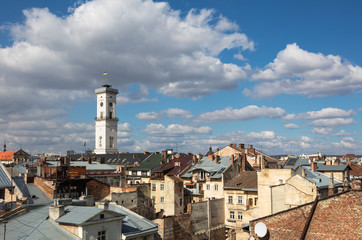Obraz premium Lviv city hall