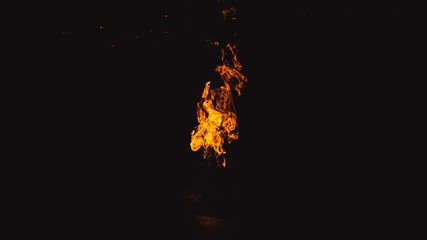 Eternal flame.  Flame in the dark.