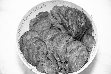 Chinese food sauce beef slices - Image