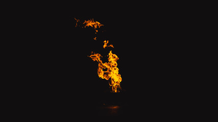 Eternal flame.  Flame in the dark.