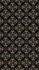 Ornate geometric pattern and abstract multicolored background