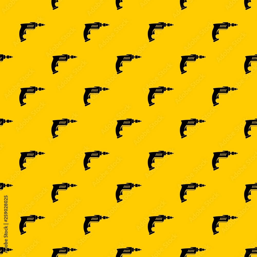 Poster drill pattern seamless vector repeat geometric yellow for any design