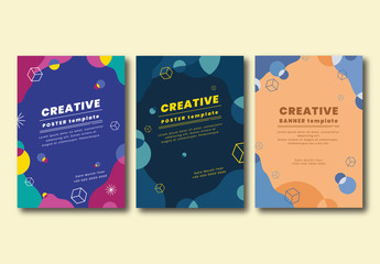 Flyer Layouts with Geometric Elements
