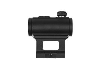 black optical sniper scope isolated on white back