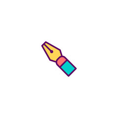 Fountain pen icon design. Stationery icon vector design