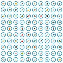 100 painful icons set in isometric 3d style for any design vector illustration