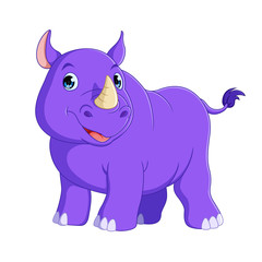 Cute Rhino Cartoon
