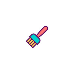 Paint brush icon design. Stationery icon vector design