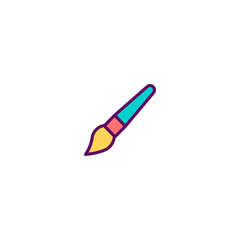Paint brush icon design. Stationery icon vector design