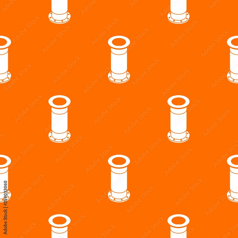 Poster sewerage pipe pattern vector orange for any web design best