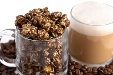 Coffee Flavored Candy Coated Popcorn