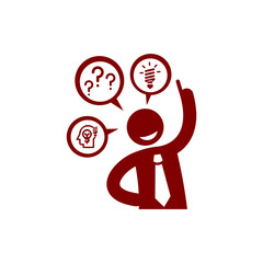 idea, bulb, light, energy bulb, head, thinking, creative business idea maroon color icon
