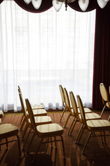 Open space lecture with chairs