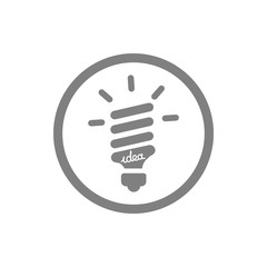 idea, bulb, light, energy bulb, head, thinking, creative business idea grey color icon
